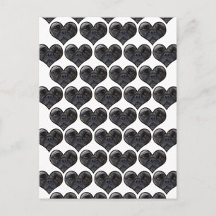 Pug Hearts Briefkaart