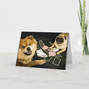 Pug het Wenskaart van de Pook Kaart