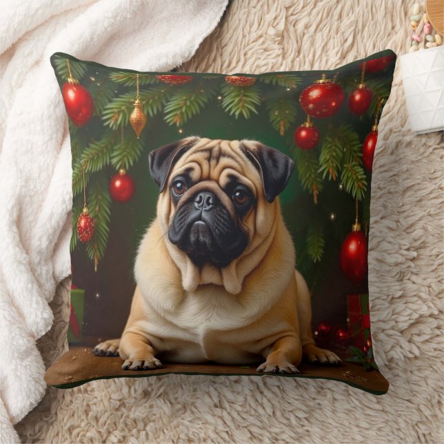 Pug Holiday Kussen (Deken)