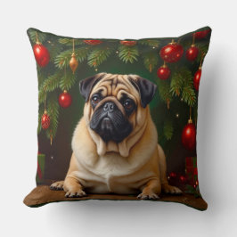 Pug Holiday Kussen