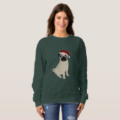 Pug Holiday Sweatshirt (Voorkant volledig)