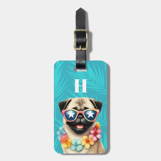 Pug Hond Bagage Labels (Voorkant verticaal)