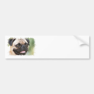Pug Hond Bumpersticker