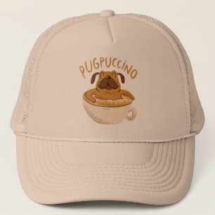 Pug Hond Caffeïne Liefhebber Design Trucker Pet