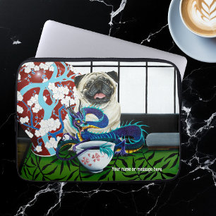 Pug Hond Chinese Draak Laptop Sleeve