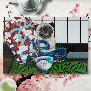 Pug Hond Chinese Draak Legpuzzel