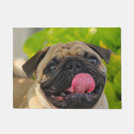 Pug Hond. Deurmat (Voorkant)
