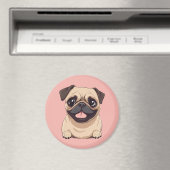 Pug hond magneet (Insitu (Vaatwasser))