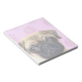 Pug hond notitieblok (Schuin)
