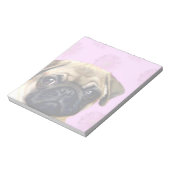 Pug hond notitieblok (Gedraaid)