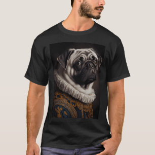 Pug Hond Ras Portret Royal Renaissance Dier Pa T-shirt