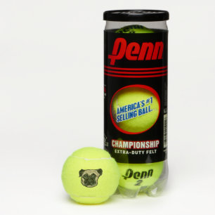 Pug Hond Tennisballen