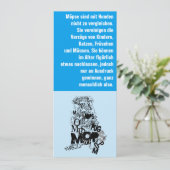 Pug Hond Uitnodigingen (Staand voorkant)