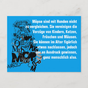 Pug-hond uitnodigingen