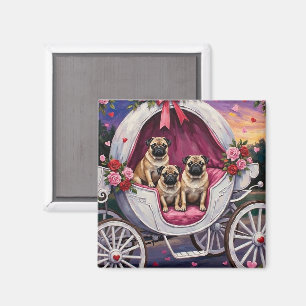 Pug Hond Valentijnsdag Magneet