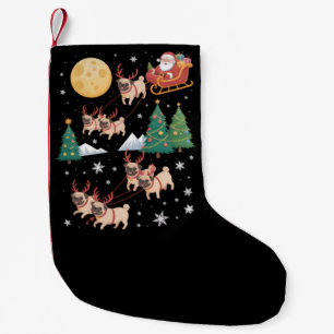 Pug Honden Boom Kersttrui Xmas Huisdier Dier Kleine Kerstsok