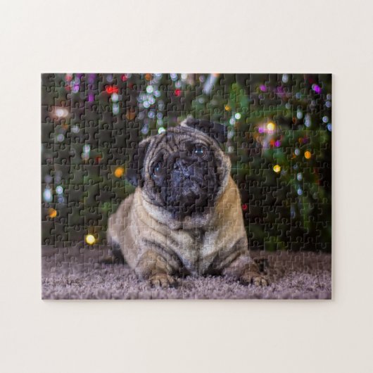 Pug Honden. Legpuzzel (Horizontaal)
