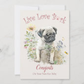 Pug-hondenadoptie, Gotcha-dag Kaart (Voorkant)