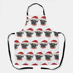 Pug Hondenras Kerst Sterren Schort