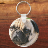 Pug Hondenras Sleutelhanger (Voorkant)