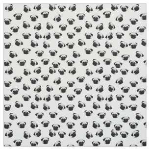 Pug-hondpatroon Stof