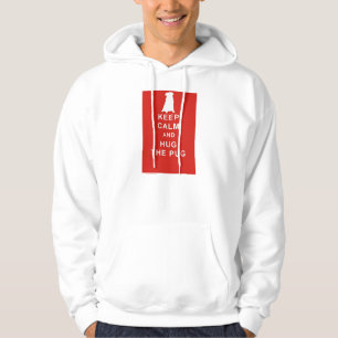 PUG HOODIE BIRTHDAG BEWAREN CALM HUG