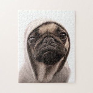 Pug in een Hoodie Legpuzzel