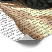 Pug in vlak Pet Poster (Hoek)