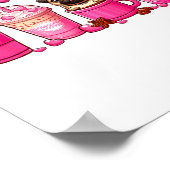 Pug Inside Cup Coffees Lover Valentines Day Heart  Poster (Hoek)