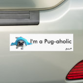 Pug Jolene Bumpersticker (Op auto)