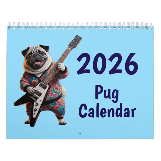 Pug-kalender Kalender (Hoes)