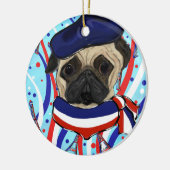 PUG KERAMISCH ORNAMENT (Links)