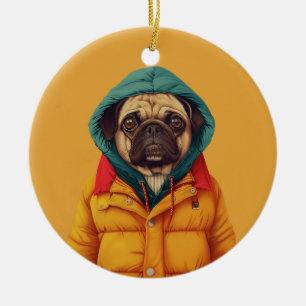 Pug Keramisch Ornament