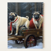Pug Kerst Feestelijke Periode Planner (Achterkant)