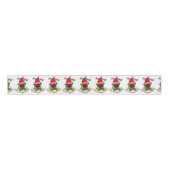 Pug kerst Merry Grosgrain Lint (Voorkant)