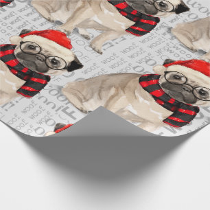 PUG Kerst voor Hondenliefhebber Cadeaupapier