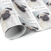 Pug-kerstinpakpapier Cadeaupapier (Rol Hoek)
