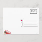 Pug-kerstkaart Feestdagenkaart (Achterkant)