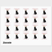 Pug Kerstmis Adres Label Sticker (Vel)