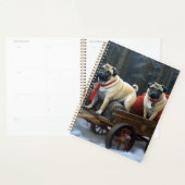 Pug Kerstmis Feestelijk Seizoen Planner (Display)