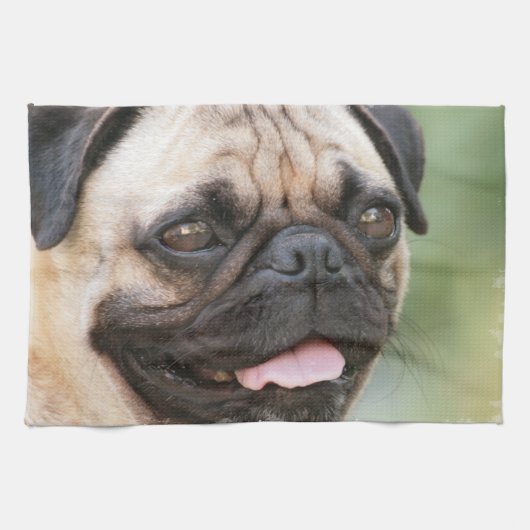 Pug Kitchen Towel Theedoek (Horizontaal)