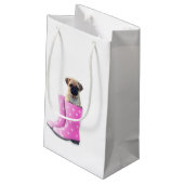 Pug Klein Cadeauzakje (Achterkant Gekanteld)