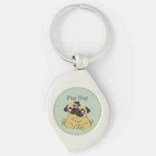Pug knuffel  sleutelhanger
