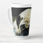 Pug Latte Mok (Linkerhoek)