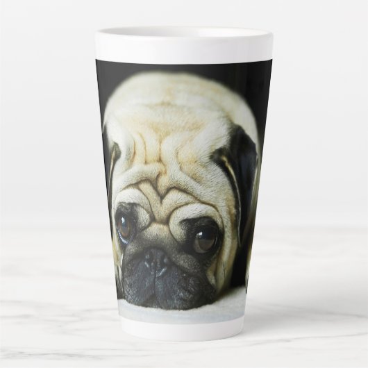 Pug Latte Mok (Voorkant)
