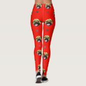 Pug Leggings Rouge (Dos)