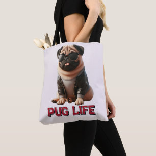 Pug Leven Mooie Pug Hond Draagtas