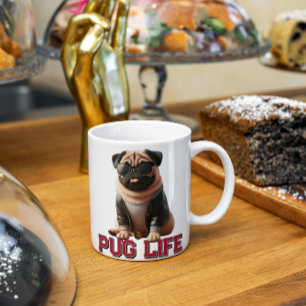 Pug Leven Schattige Hond Koffiemok