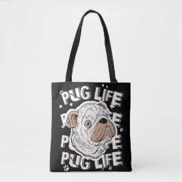 Pug Life Animal Dog Draagtas
