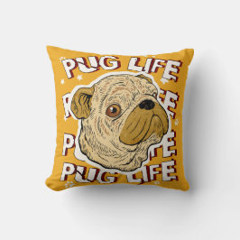 Pug Life Animal Dog Kussen